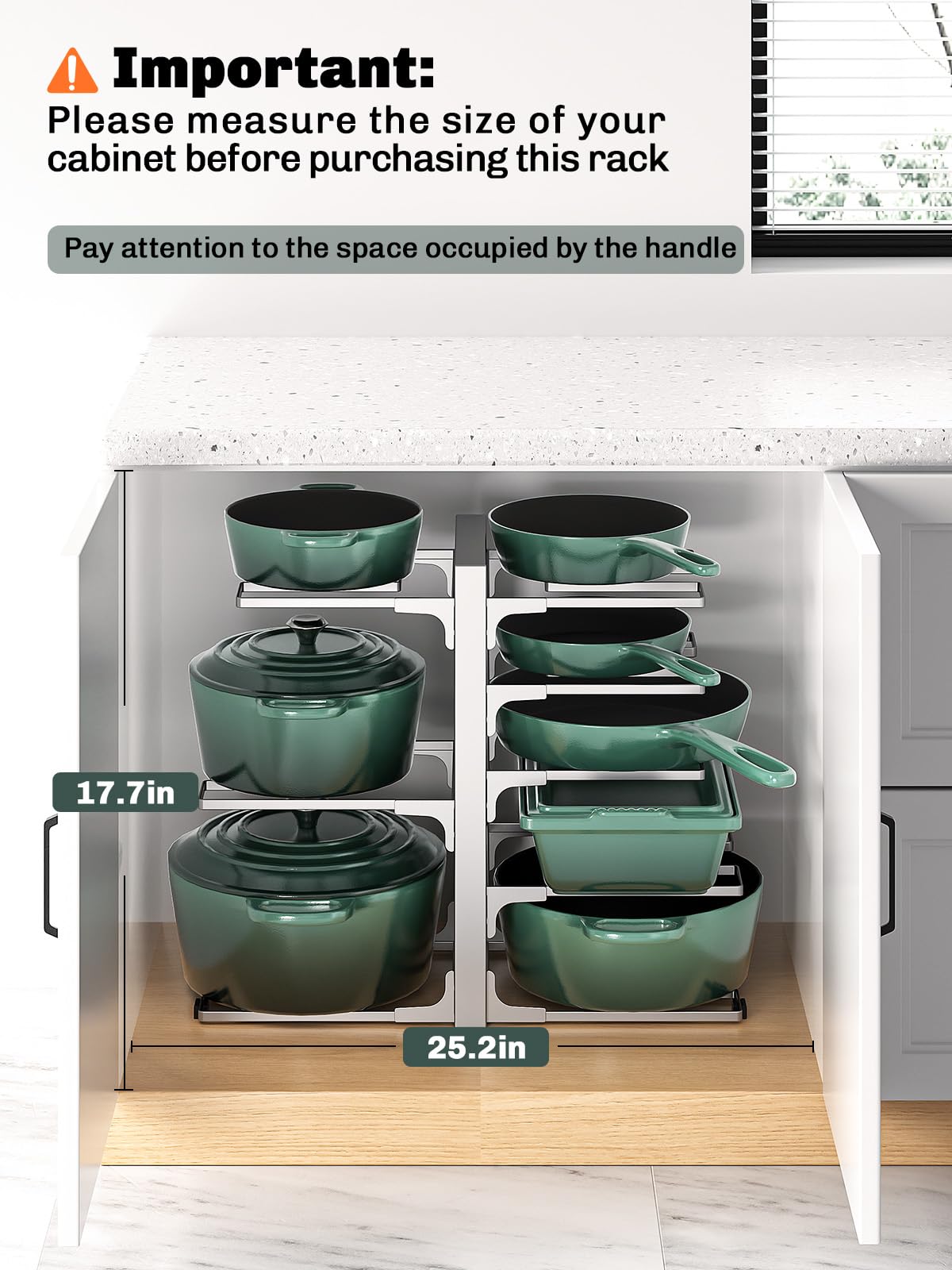 MUDEELA adjustable-tier design demonstrates flexible layout for kitchen space optimization
