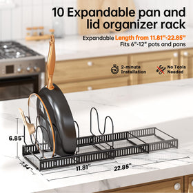 MUDEELA deepfit snug fit structure holds pots and lids securely without shifting.