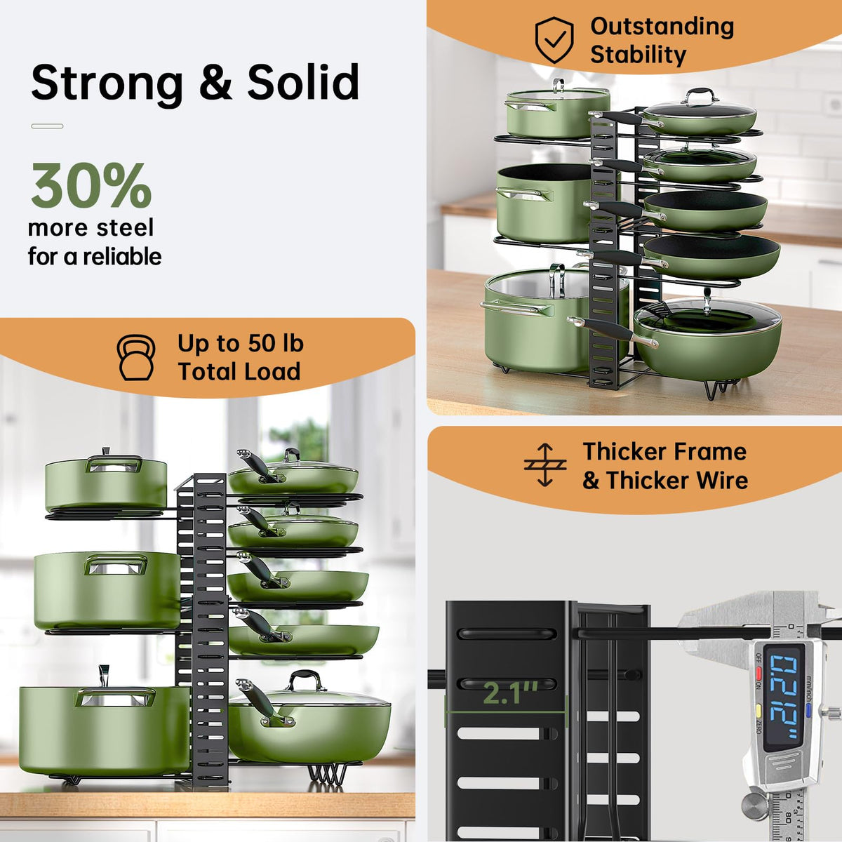MUDEELA practical kitchen storage solution that maximizes cabinet efficiency