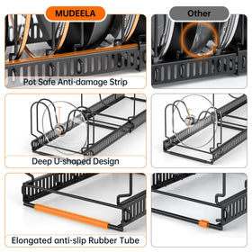 MUDEELA tool-free 60-second assembly simplifies cabinet organization.