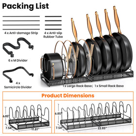 MUDEELA 10 adjustable dividers customize lid and board placement.