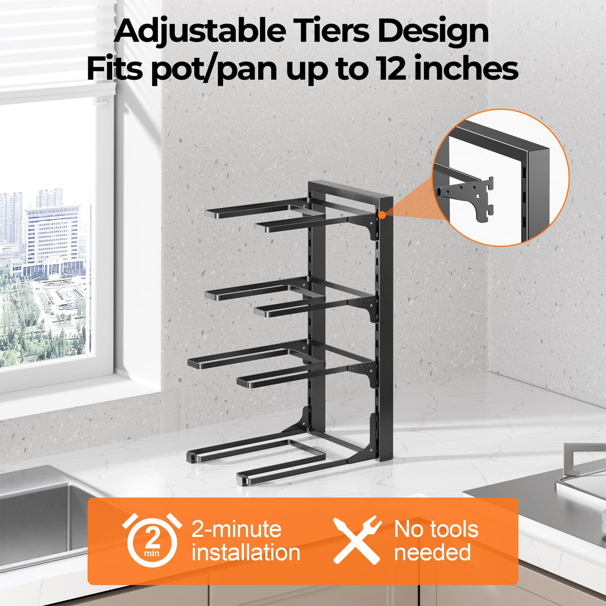 MUDEELA versatile kitchen storage for pantry, countertop, or cabinet.