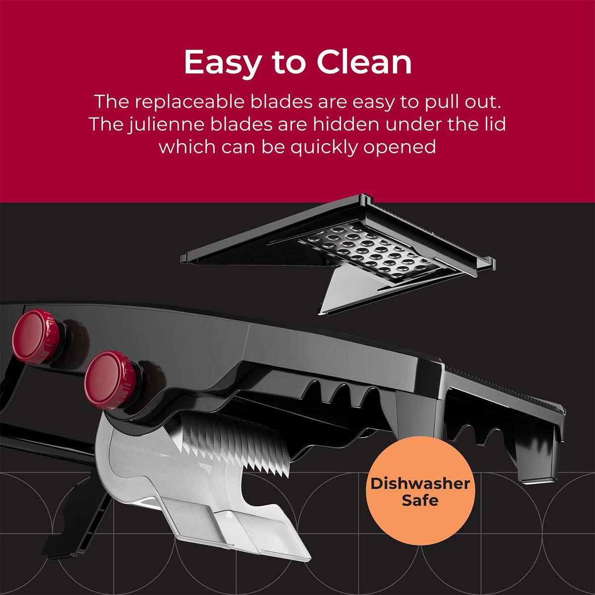 Mueller Austria mandoline slicer cheese slicing and shredding versatility.