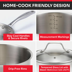 Mueller Home 12in skillet great for family meals and steady heat distribution