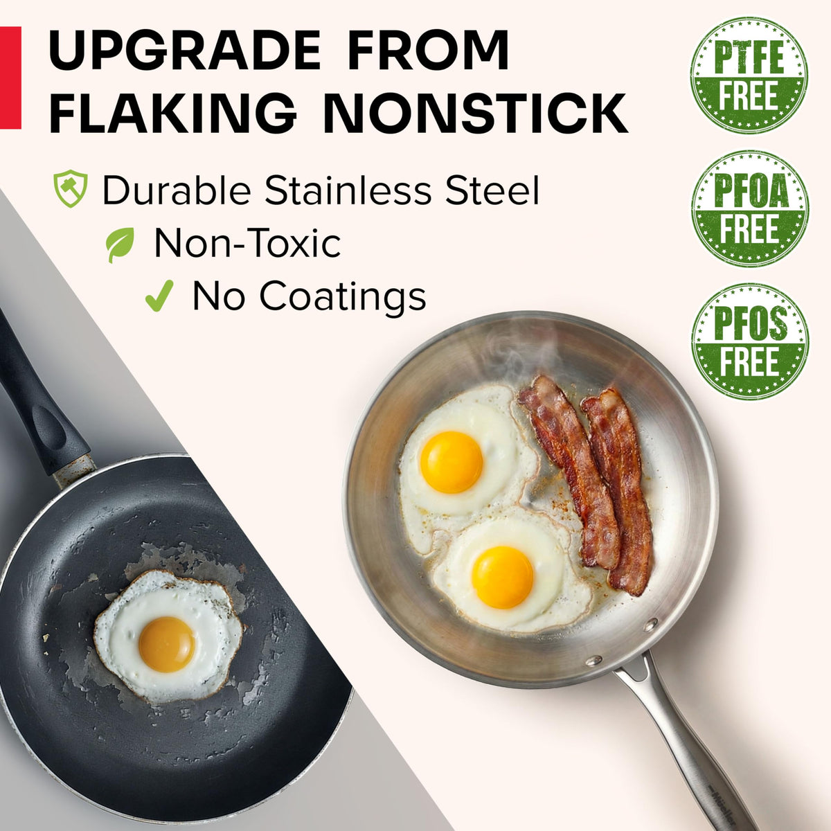 Mueller Home 3-5qt sauté pan with even heat for quick browning