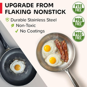 Mueller Home 3-5qt sauté pan with even heat for quick browning