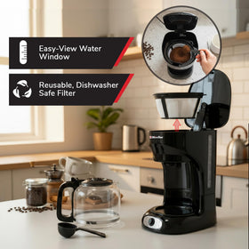 Mueller Home anti-drip design keeps your countertops clean.
