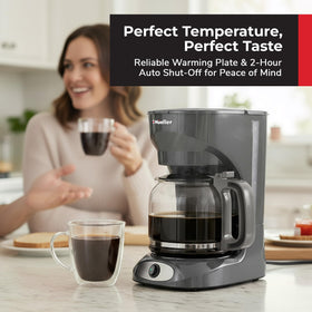 MUELLER HOME auto-off feature enhances energy efficiency after brewing