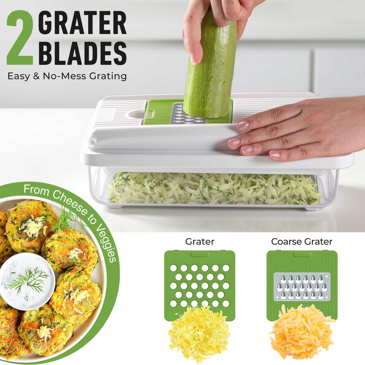 Mueller Home Dishwasher-safe cleanup for fast, convenient washing.