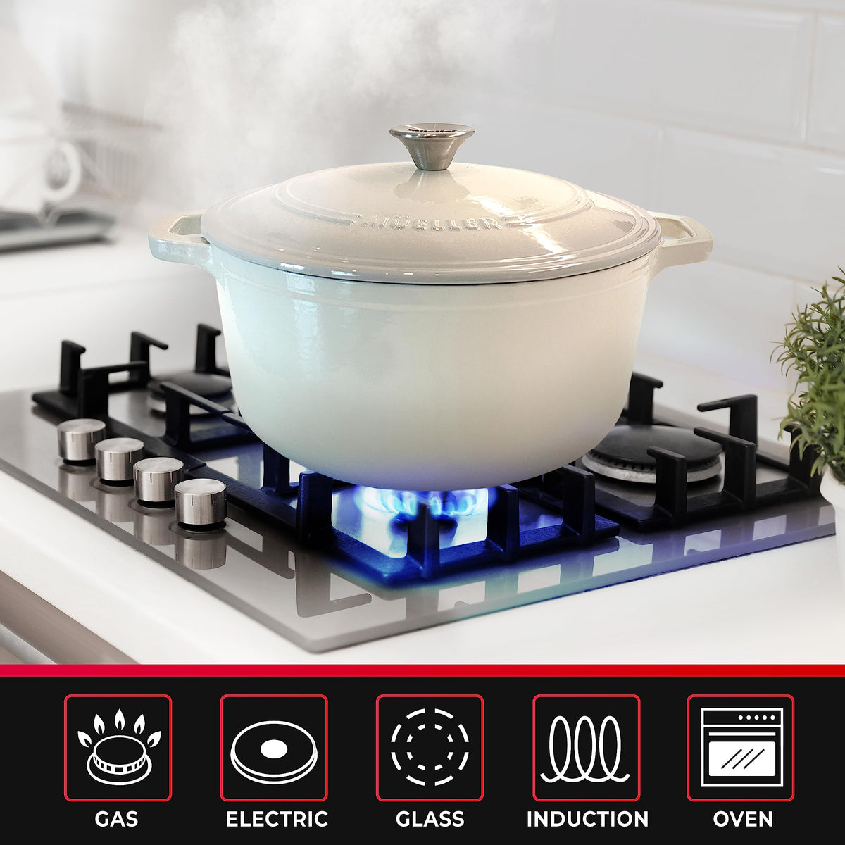Mueller Home compatible with induction and all cooktops