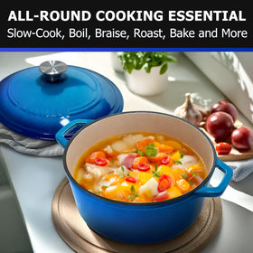Mueller Home Dutch oven can go from stove to oven up to 500°F