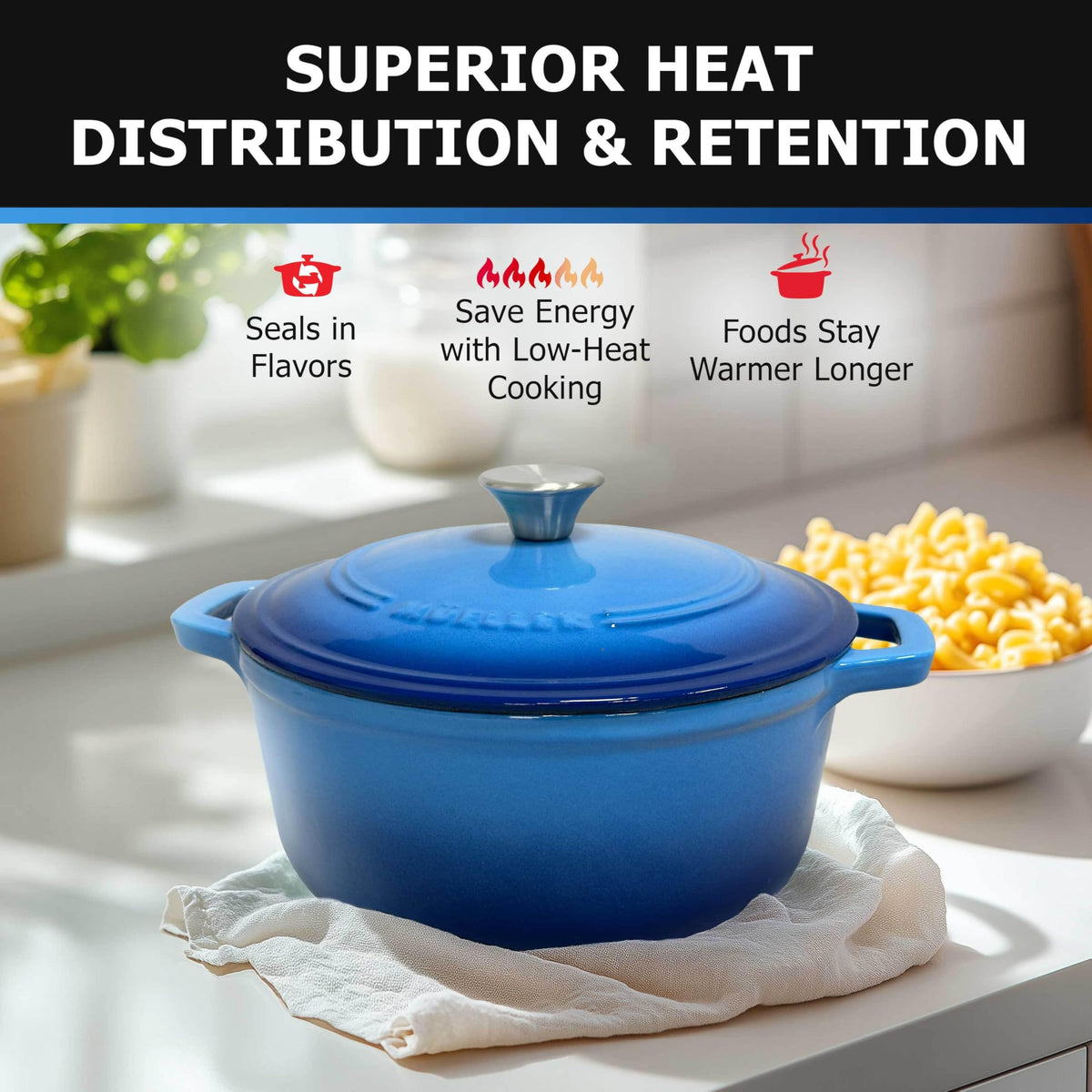 Mueller Home durable enamel finish resists rust and wear