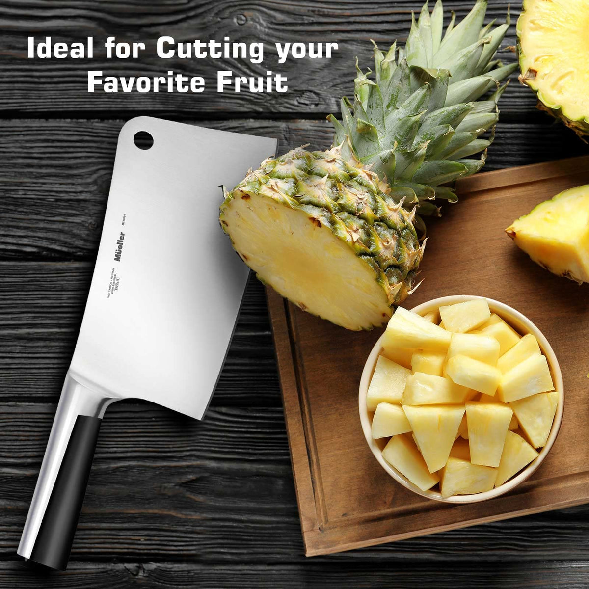 Mueller Home cleaver dishwasher-safe construction for easy cleanup