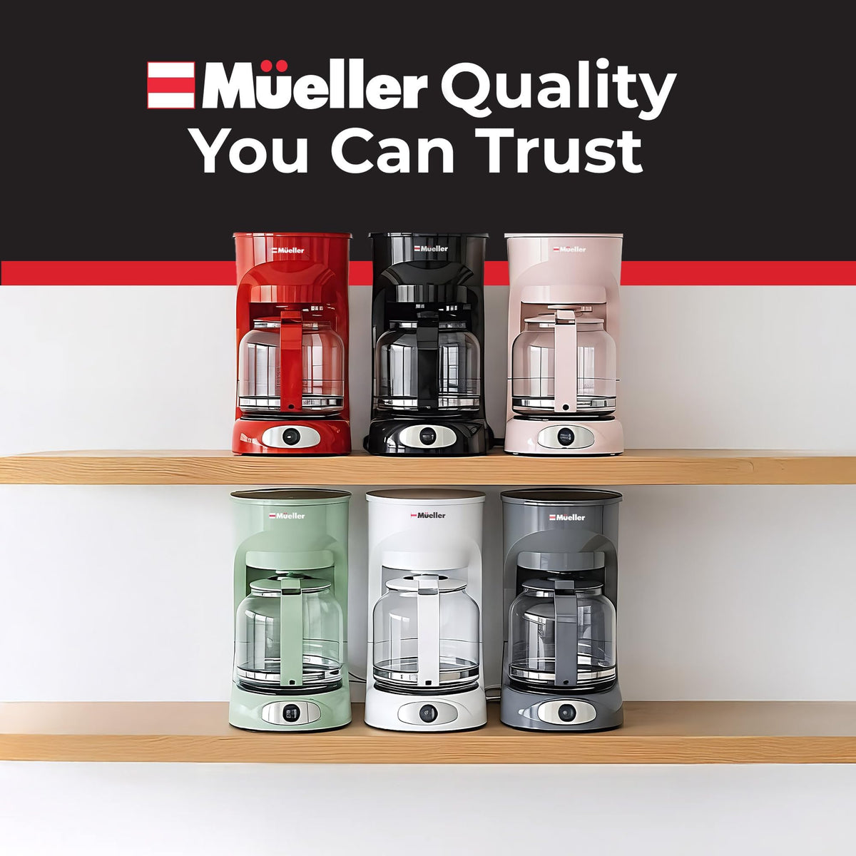 MUELLER HOME ideal for office or home use with 60oz capacity.