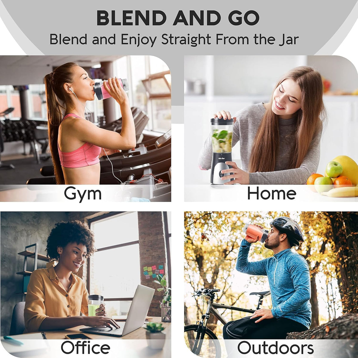 Mueller Home one-touch blending simplifies smoothies and dressings with a single press.