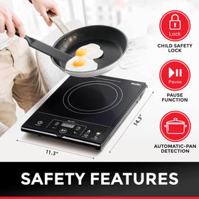 Mueller Home RapidTherm eight power levels give precise control