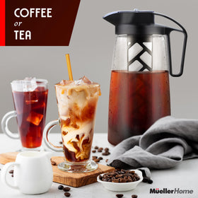 MUELLER HOME removable mesh core for sediment-free brew