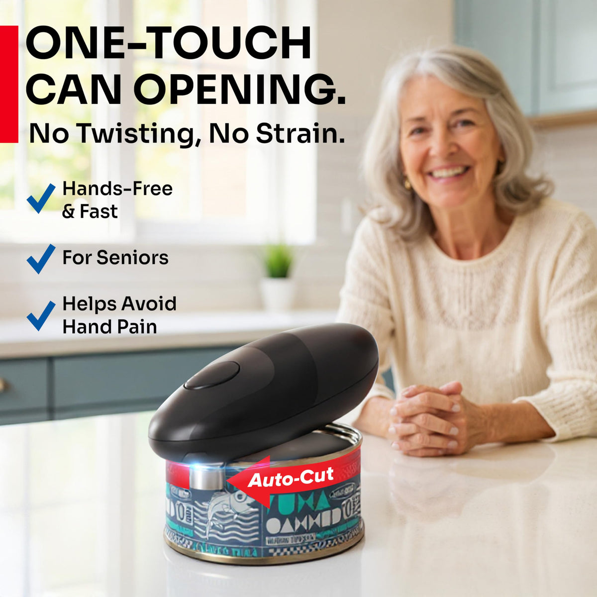 MUELLER HOME SmoothEdge magnet lid lifter lifting a can lid easily.