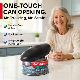 MUELLER HOME SmoothEdge magnet lid lifter lifting a can lid easily.