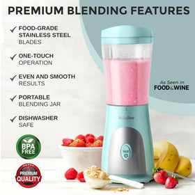 Mueller Home travel cup and lid for on-the-go blends.