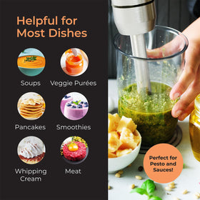 MuellerLiving Ultra-Stick dishwasher-safe attachments for easy cleanup