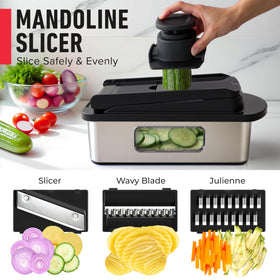 Mueller Pro-Series dishwasher-safe parts simplify cleanup after cooking.