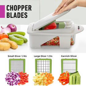 Mueller Pro-Series food container keeps the prep area tidy.