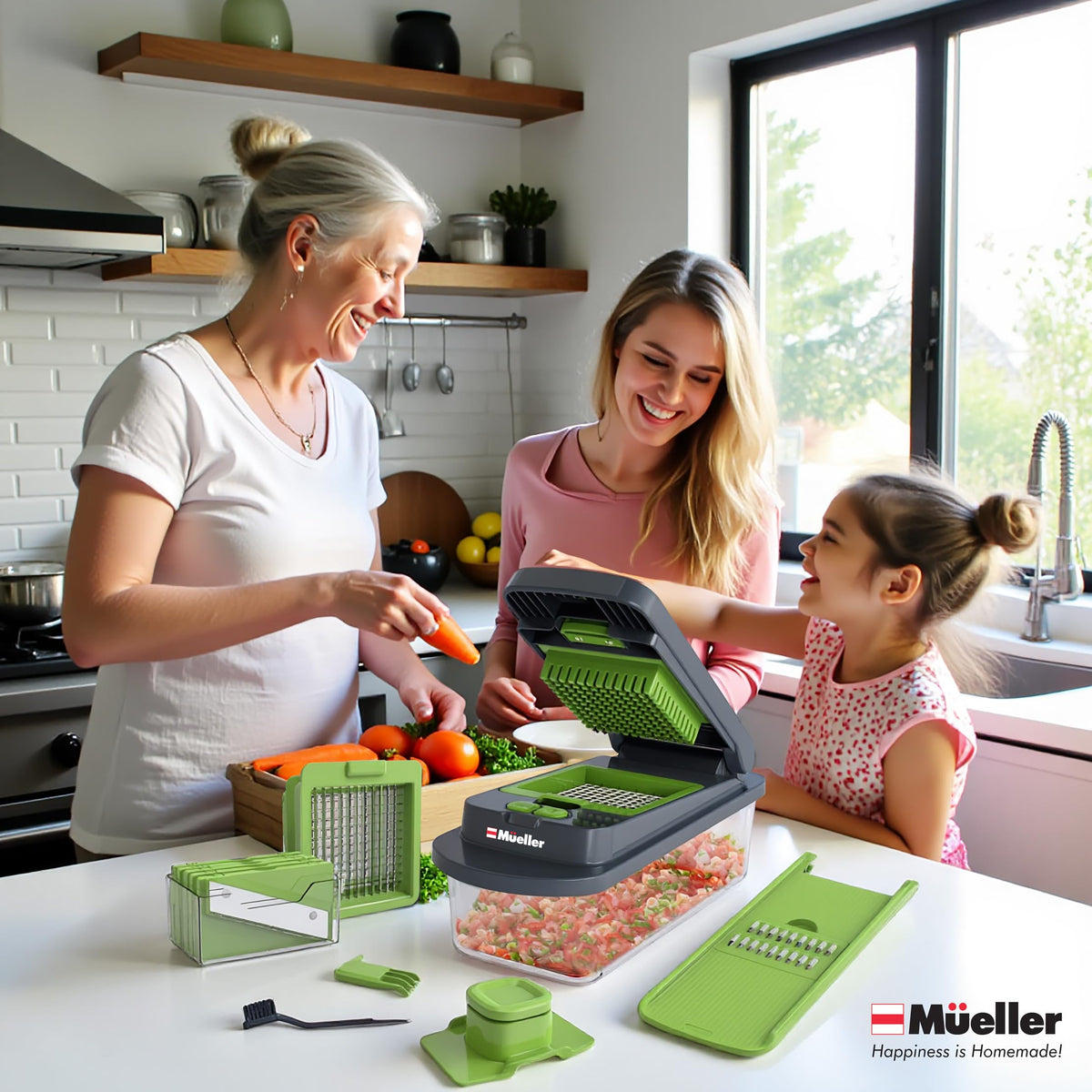 Mueller Pro-Series French fries cutter for even fry-sized sticks