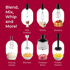 MuellerLiving milk frother attachment for creamy foams and lattes