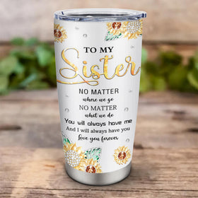 Muilzon 20oz tumbler gift for sister communicates thoughtful practical hospitality