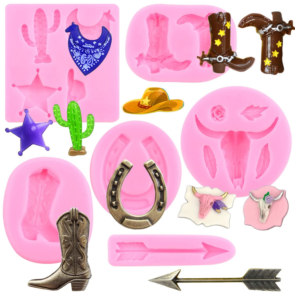 Mujiang bull head silicone mold for detailed fondant decorations on cakes