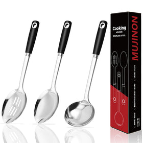 MUJINON 14-in large serving spoon for buffet serving and portions