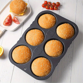 MUJUZE vented hamburger bun mold promotes airflow for even baking.