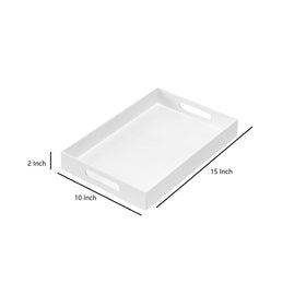 MUKEEN 10x15x2 inch tray on countertop for organized display