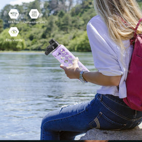 MUKOKO purple 32oz bottle adds bold style for gym and travel