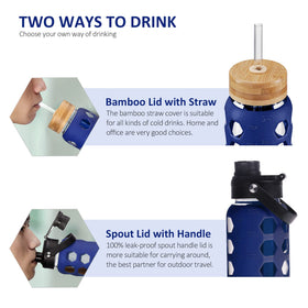 MUKOKO bottle with leak-proof spout lid for mess-free outdoor use