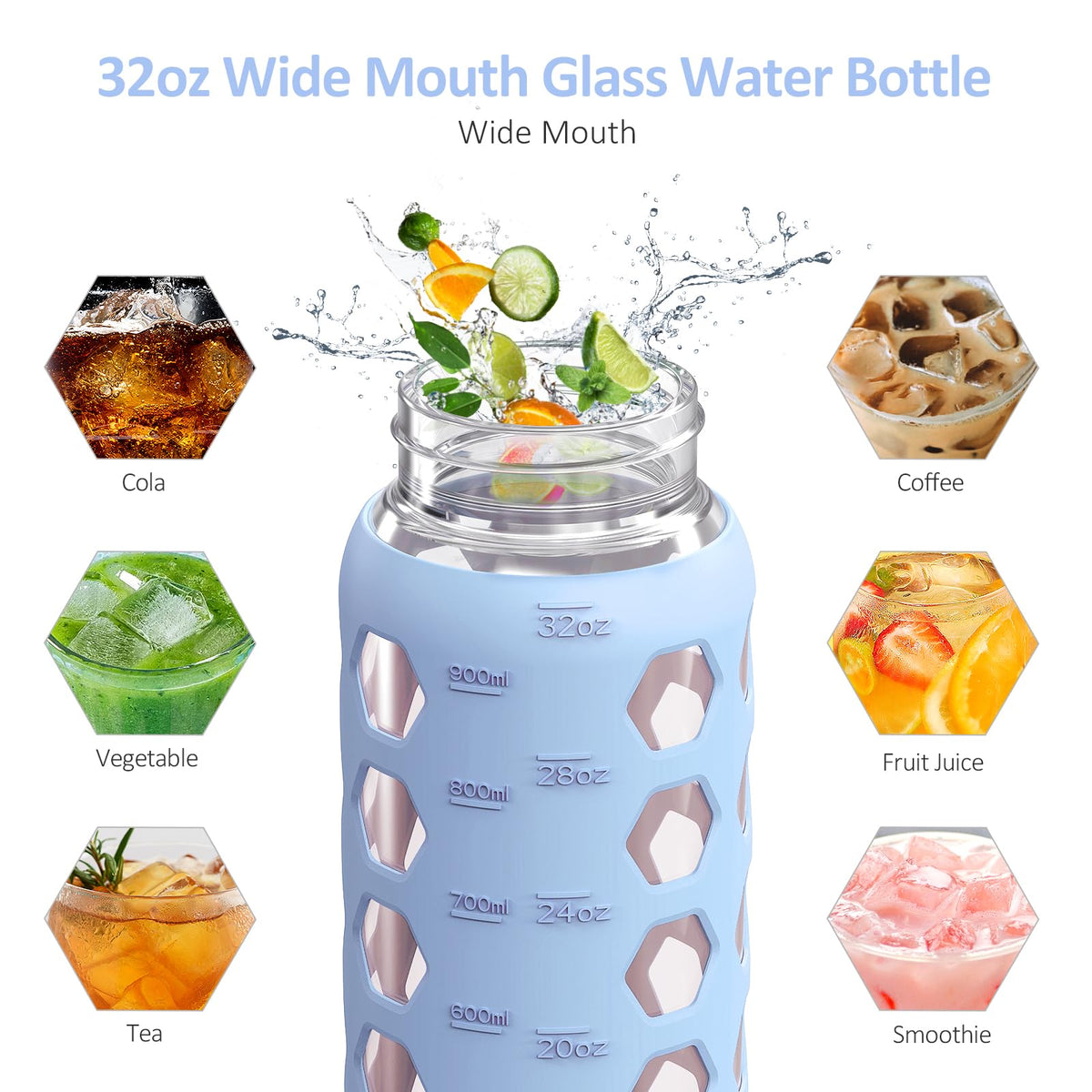 MUKOKO wide-mouth design for easy cleaning and filling.