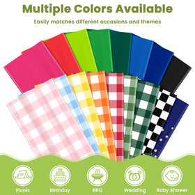 Mulbozy 54x108 inches offers generous coverage for standard rectangular tables.