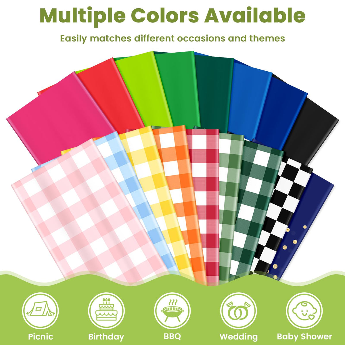 Mulbozy birthday party table cover coordinates decor for gatherings