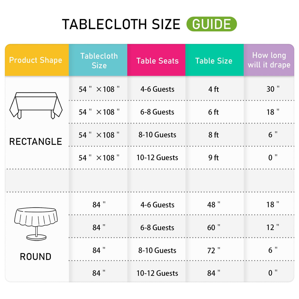 Easy cleanup after celebration with Mulbozy disposable tablecloth