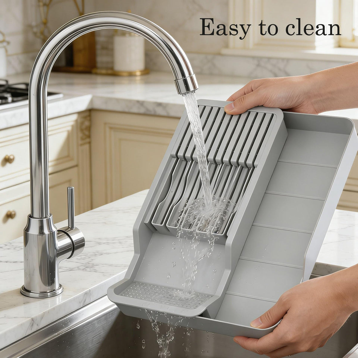 Mulikeer durable, easy-clean knife organizer designed for everyday use in kitchens.