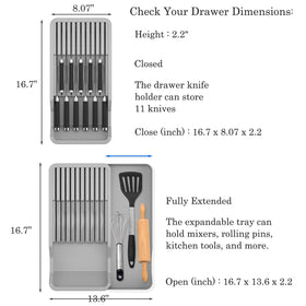 Mulikeer ventilated drawer tray showing drainage holes to improve air flow in storage.