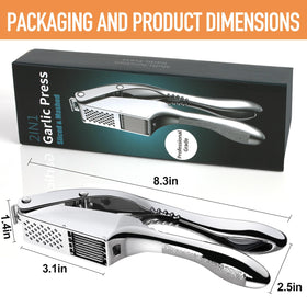 MULIRE garlic press handles ginger and nuts with ease.