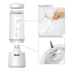 Mulli six-blade system close-up for smooth blends