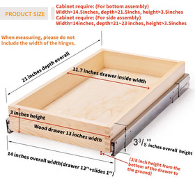 Mulush kitchen cabinet organizer drawer for efficient under-sink storage