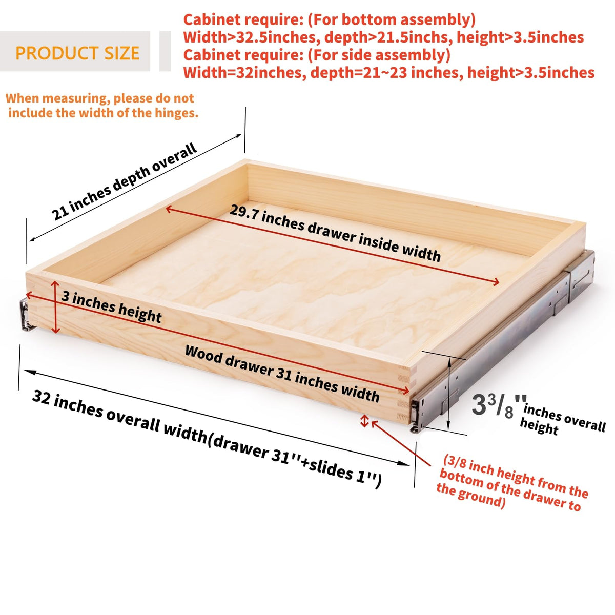 Mulush soft-close mechanism demonstrates quiet operation and smooth glide.