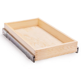 Mulush soft-close slide-out drawer for quiet kitchen organization