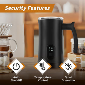 MUMAO Milk Frother detachable base for safe easy setup