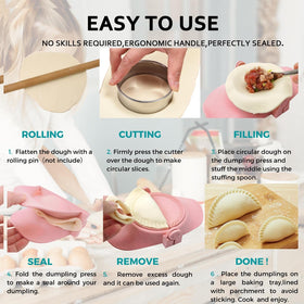 MUMSUNG deep crinkles edge enhances dumpling presentation.