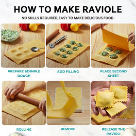 MUMSUNG hands-on ravioli making at home with family.